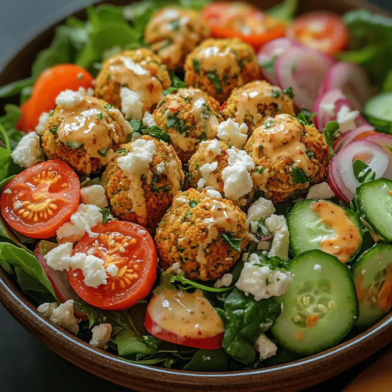 Falafel has long been celebrated as a beloved staple of Middle Eastern cuisine, often revered for its delightful crunch and vibrant flavors. Traditionally made from ground chickpeas or fava beans mixed with a blend of herbs and spices, falafel has transcended its regional origins to become a global favorite. In this article, we will explore a delightful twist on this classic dish: the Crispy Falafel Salad Bowl. This recipe not only showcases the rich, savory taste of falafel but also elevates it by combining it with fresh salad ingredients, making it a wholesome and satisfying meal option.