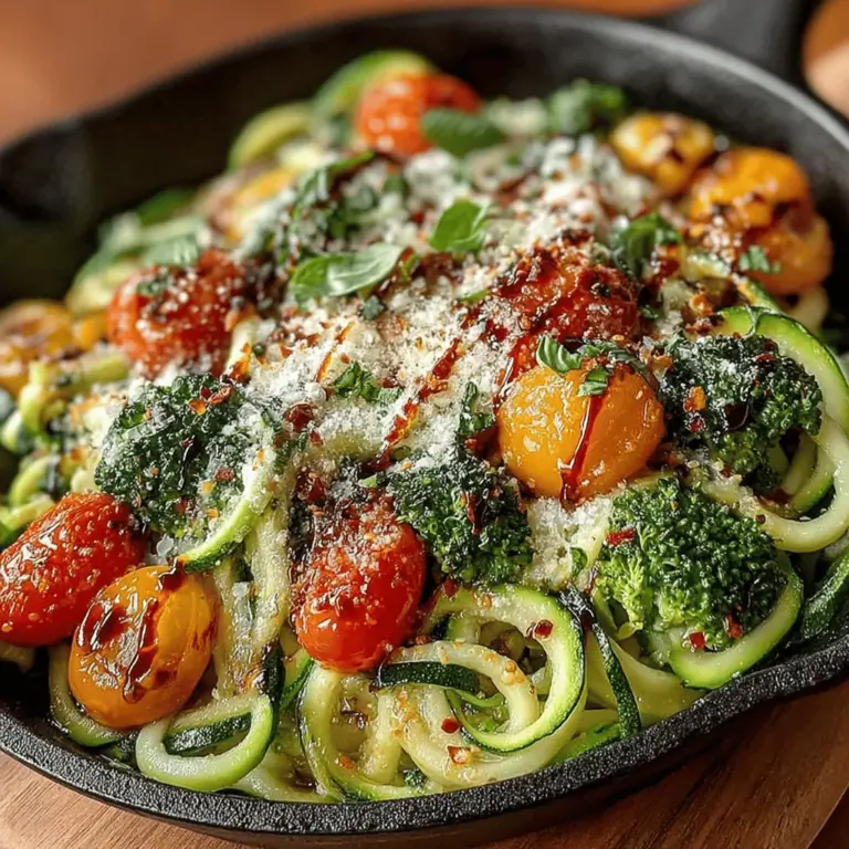 In today's fast-paced world, finding a meal that is both quick to prepare and bursting with flavor can often feel like a daunting task. Enter the Zesty Garlic Parmesan Zucchini Noodle Stir Fry—a dish that caters to the health-conscious while delivering on taste and satisfaction. This recipe not only showcases the versatility of zucchini noodles but also highlights the robust flavors of garlic and Parmesan, making it an enticing option for dinner or a light lunch.