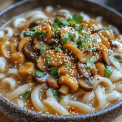 Earthy Miso Mushroom Udon is a delightful and nourishing dish that speaks to the heart of Japanese comfort food. This hearty bowl of thick udon noodles, rich miso broth, and an assortment of sautéed mushrooms is not just a meal; it’s an experience that encapsulates the essence of umami, the fifth taste that is both savory and satisfying. As the seasons change and the weather turns cooler, this dish emerges as a favorite among many, offering warmth and depth that is perfect for cozy evenings.