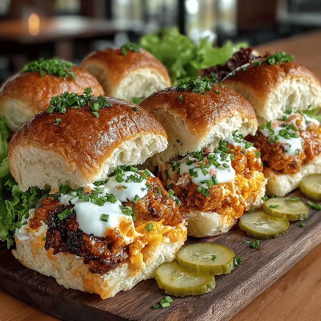 Buffalo Bliss Chicken & Ranch Biscuit Sliders represent a perfect marriage of taste and convenience, making them an ideal addition to any gathering or casual dining experience. This dish combines the zesty kick of buffalo chicken with the cooling creaminess of ranch sauce, all nestled within warm, flaky biscuits. Whether you're hosting a game day party, a family reunion, or simply craving a delicious meal, these sliders are sure to impress and satisfy.