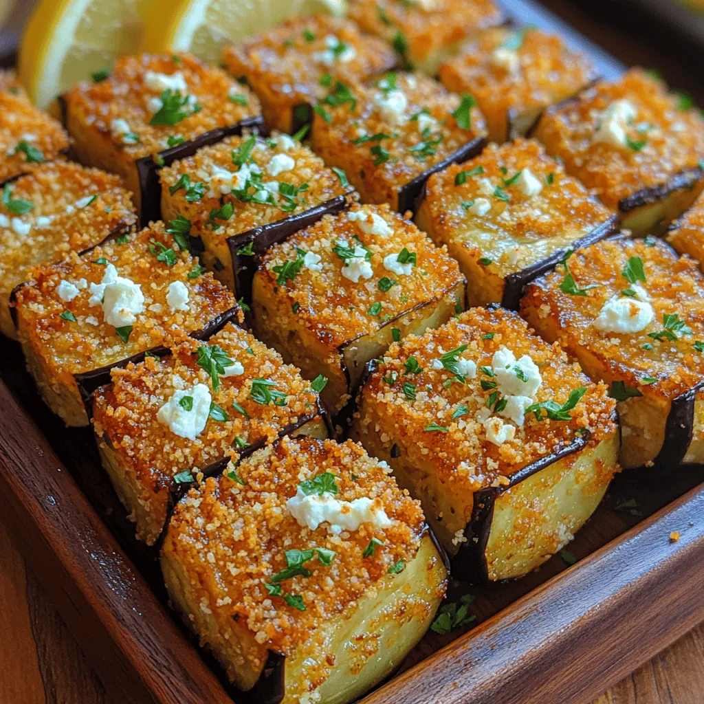 If you’re on the hunt for a delectable appetizer that will impress your guests and tantalize your taste buds, look no further than Crispy Feta Eggplant Bites. This dish masterfully combines the crispy texture of perfectly fried eggplant with the creamy, tangy goodness of feta cheese, all elevated by a symphony of aromatic spices. Whether served as a sophisticated starter at a dinner party, a savory snack for movie night, or a delightful addition to a casual gathering, these eggplant bites are sure to be a hit.