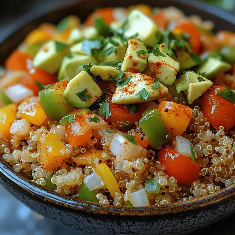 If you're looking for a dish that brings bold flavors, vibrant colors, and a healthy twist to your dining table, look no further than Spicy Cajun Quinoa Delight. This dish combines the nutritional powerhouse of quinoa with the zesty and aromatic elements of Cajun cuisine, resulting in a meal that is not only satisfying but also packed with nutrients. The blend of spices and fresh vegetables makes it a feast for the senses, perfect for any occasion—be it a casual weeknight dinner or a gathering with friends.