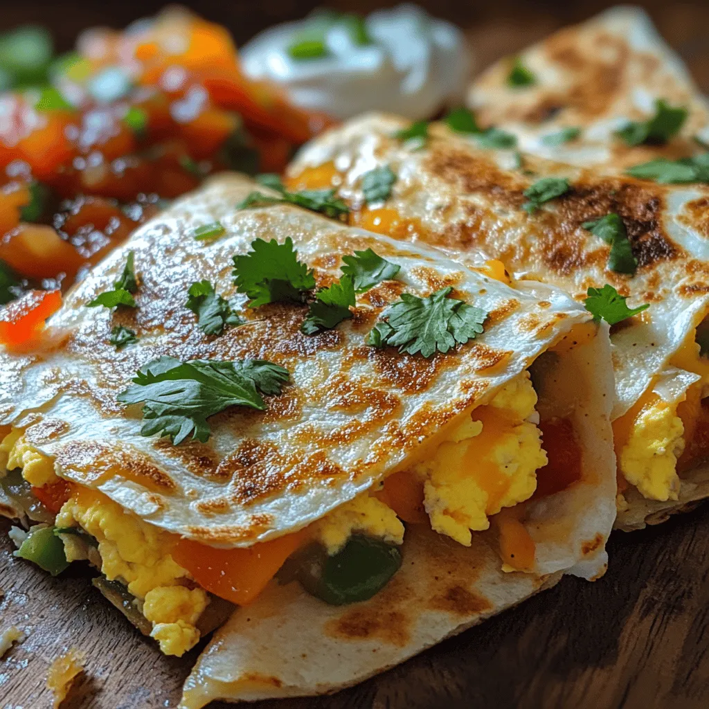 In the realm of easy and satisfying meals, Crispy Tortilla Egg Quesadillas hold a special place. This versatile dish is a delightful fusion of textures and flavors, making it perfect for any time of day—be it breakfast, lunch, or dinner. The hearty goodness of eggs pairs beautifully with the vibrant crunch of bell peppers and the creamy richness of cheddar cheese, all enveloped in a golden, crispy tortilla. Not only do these quesadillas satisfy hunger, but they also cater to a variety of palates, making them an ideal choice for family meals or casual gatherings with friends.
