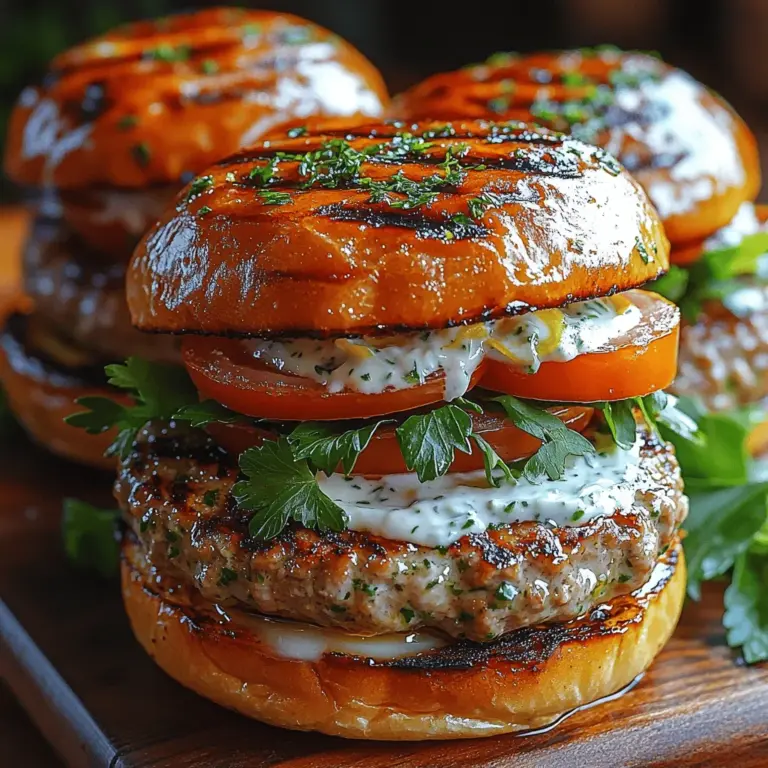 When it comes to satisfying cravings for a hearty yet healthy meal, turkey burgers have carved out a celebrated space in many kitchens and restaurants alike. Among the myriad variations of this beloved dish, the Tender Lemon Herb Turkey Burger stands out with its vibrant flavors and juicy texture. Infused with zesty lemon and aromatic herbs, this recipe offers a delightful alternative to traditional beef burgers, making it an appealing choice for both health-conscious eaters and flavor enthusiasts.