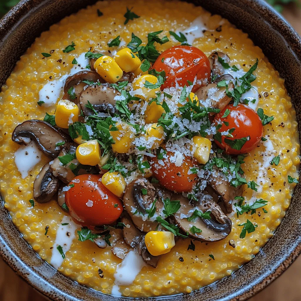 Creamy Sweet Corn Polenta Bowl