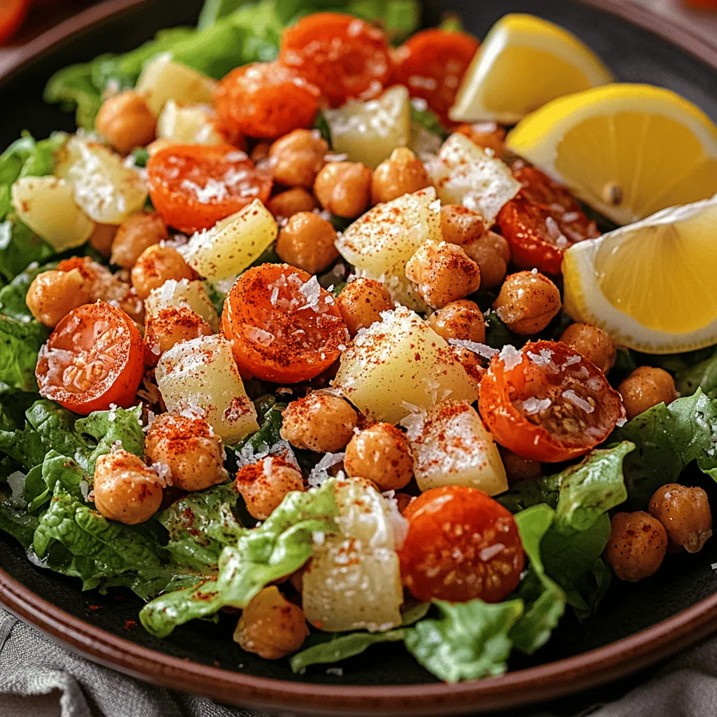 Crispy Chickpea Caesar Salad: A Flavorful Fusion of Health and Taste