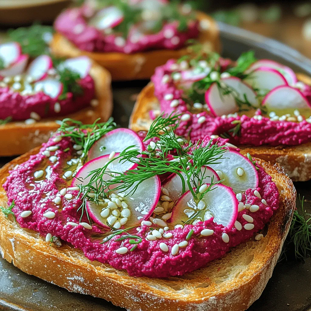In the world of healthy eating, hummus has long been a beloved staple, celebrated for its creamy texture and the myriad of flavors it can embody. However, as we seek to innovate and bring color to our plates, we present a delightful twist: Beet the Ordinary Hummus Toast. This unique dish marries the traditional elements of hummus with the earthy sweetness of beets, creating a visually stunning and nutrient-rich meal that’s perfect for breakfast, lunch, or a nutritious snack.