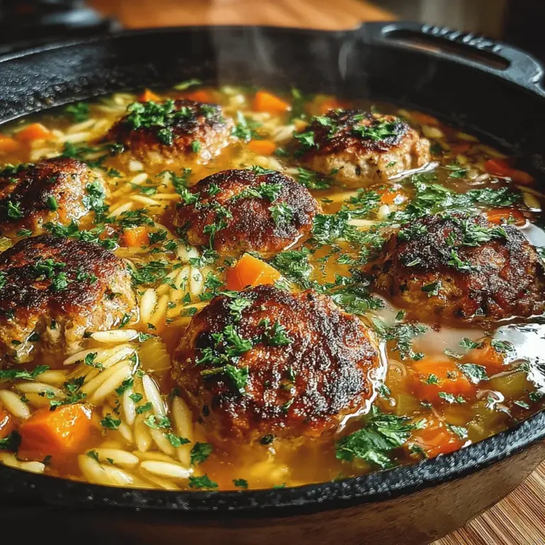 Adding vegetables to your soup not only enhances its flavor but also boosts its nutritional profile. For this Zesty Turkey Meatball and Orzo Soup, diced carrots and celery are essential additions. These vibrant vegetables bring a delightful crunch and a hint of sweetness that beautifully complements the savory meatballs.
