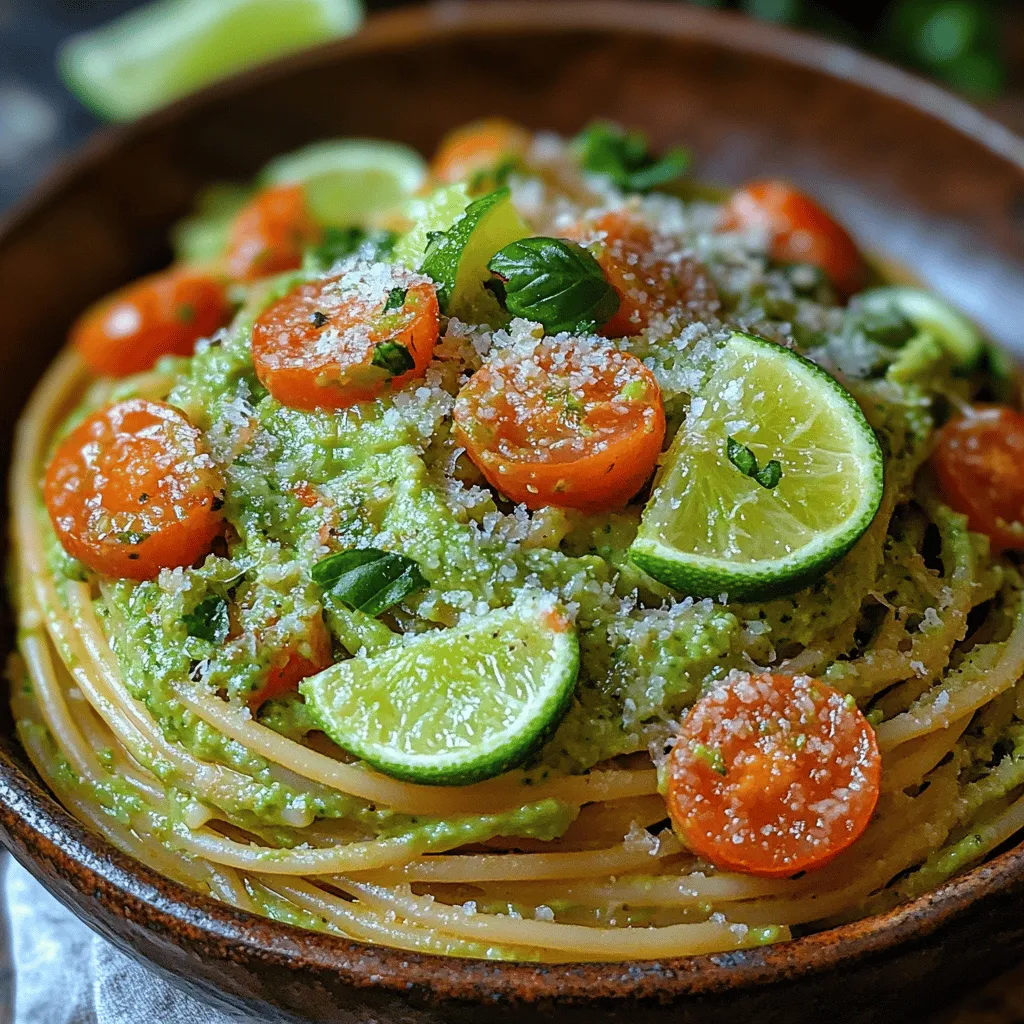 Creamy Avocado Lime Pasta: A Culinary Delight