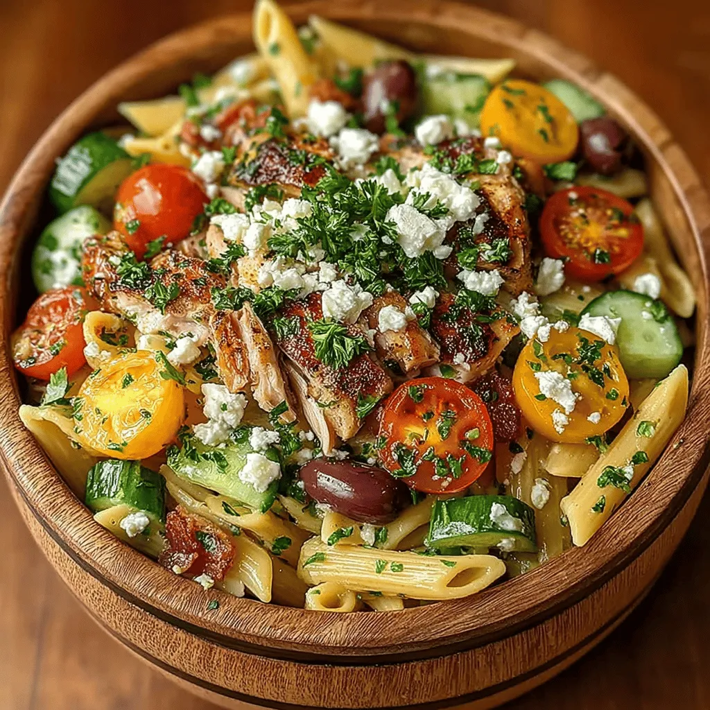 Creating the perfect Mediterranean chicken pasta salad requires a thoughtful approach to combining ingredients. The goal is to achieve a harmonious balance of flavors and textures that elevate the dish. Start by ensuring that each ingredient complements the others. For instance, the tender chicken provides a satisfying protein base, while the al dente pasta adds a hearty element.
