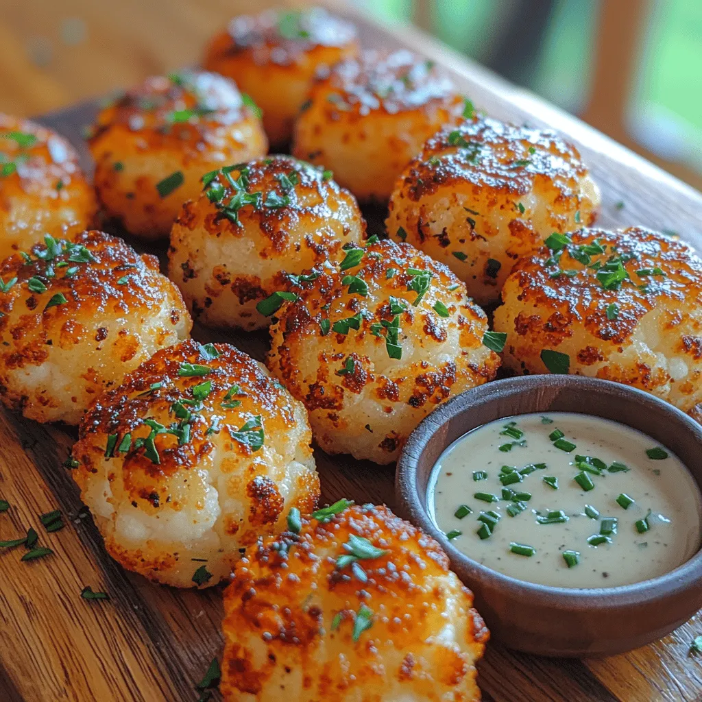Crispy Ranch Cauliflower Tots Recipe