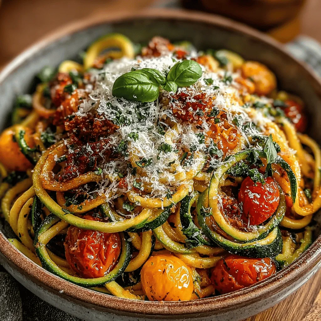 Are you searching for a vibrant and satisfying dish that marries the freshness of vegetables with the comforting essence of pasta? Look no further than the Zesty Tomato Zucchini Pasta Delight. This recipe is not only a feast for the eyes but also a celebration of wholesome ingredients that can be enjoyed by everyone, regardless of dietary preferences. Packed with flavor and nutrition, it brings together the juicy sweetness of ripe tomatoes and the crisp texture of zucchini, making it a perfect choice for a light lunch or a hearty dinner.