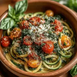 Are you searching for a vibrant and satisfying dish that marries the freshness of vegetables with the comforting essence of pasta? Look no further than the Zesty Tomato Zucchini Pasta Delight. This recipe is not only a feast for the eyes but also a celebration of wholesome ingredients that can be enjoyed by everyone, regardless of dietary preferences. Packed with flavor and nutrition, it brings together the juicy sweetness of ripe tomatoes and the crisp texture of zucchini, making it a perfect choice for a light lunch or a hearty dinner.