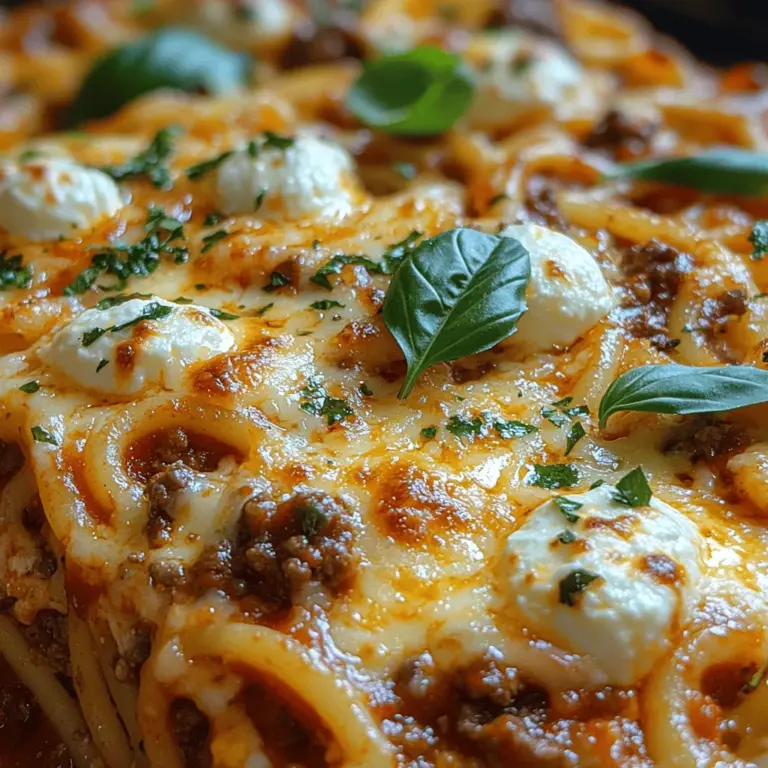 When it comes to comforting meals that bring families together, few dishes can rival the sheer joy of a Baked Spaghetti Casserole with Three Cheeses. This delightful recipe is not just a feast for the taste buds; it’s a warm hug on a plate, perfect for family gatherings, casual weeknight dinners, or any occasion where nourishment and comfort are paramount. The combination of al dente spaghetti enveloped in a rich, cheesy sauce makes this dish an irresistible choice for both kids and adults alike.