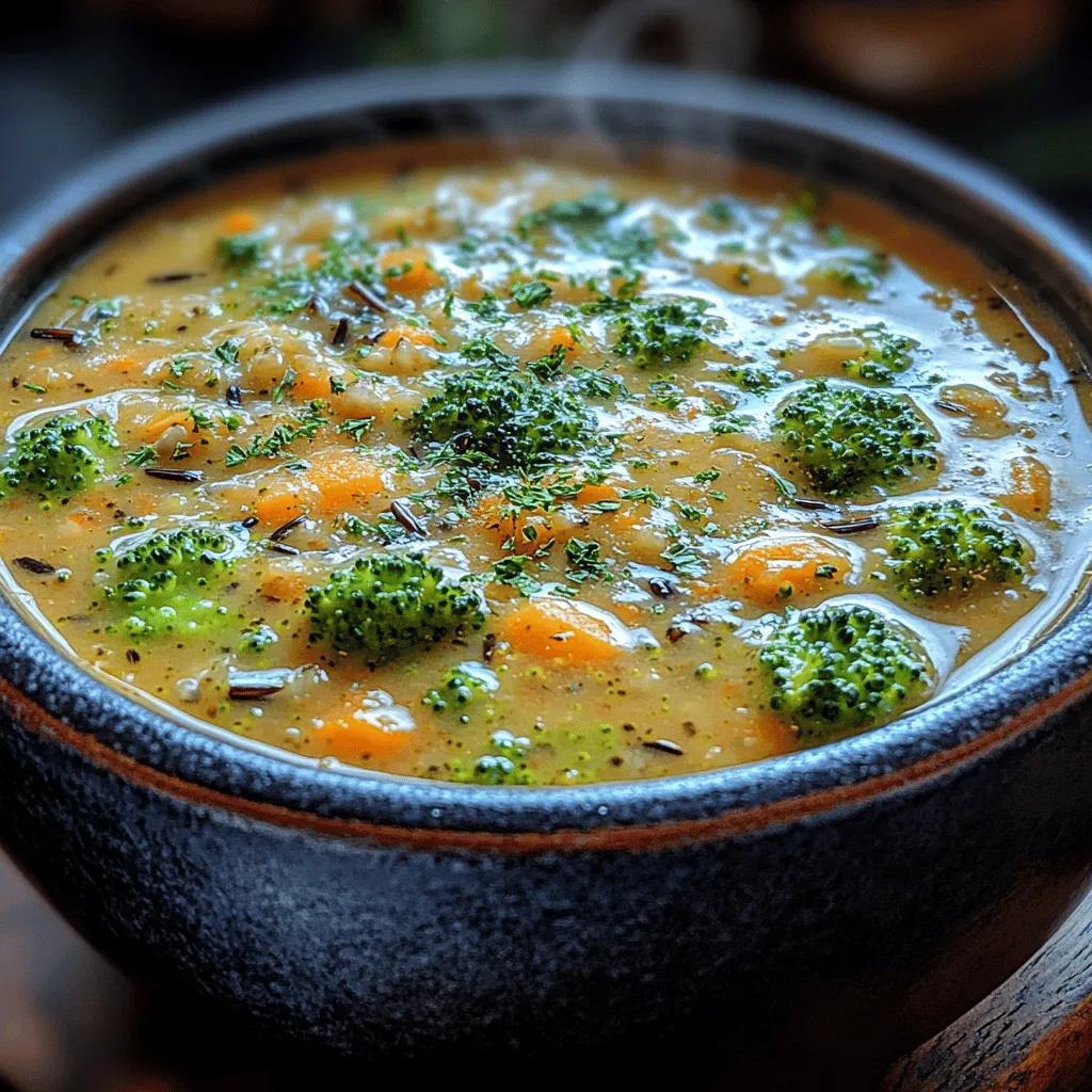 Creamy Broccoli Wild Rice Soup: A Comforting and Nutritious Delight