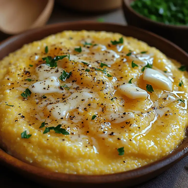 If you’re on the hunt for a dish that embodies comfort, versatility, and a burst of flavor, look no further than Peppery Garlic Parmesan Polenta. This dish is an exquisite blend of creamy polenta combined with the robust flavors of garlic, a kick of pepper, and the richness of Parmesan cheese. Originating from Italy, polenta has long been a staple in Italian cuisine, serving as a foundation for countless dishes and as a comforting side that enhances the overall meal experience.