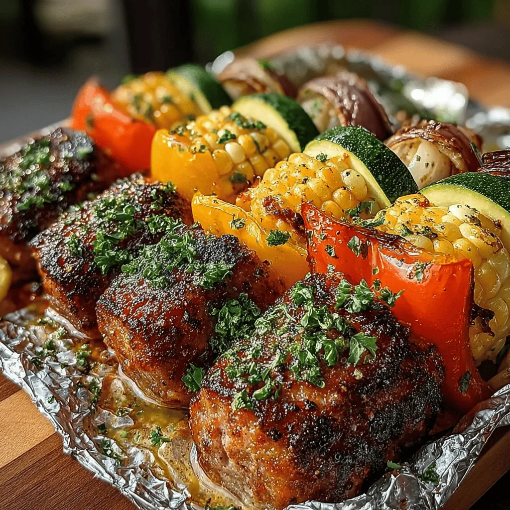 To create the perfect foil packs for your Sizzlin’ Summer Sausage & Veggie Foil Packs, start by gathering your materials. You will need heavy-duty aluminum foil, scissors, and a spatula or tongs for handling the packs. Here’s how to effectively assemble them: