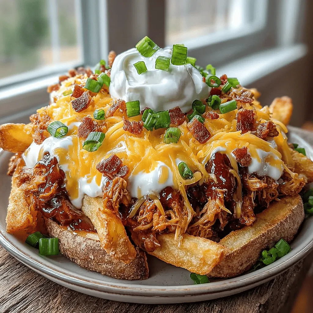 Loaded BBQ Chicken Baked Fries offer a delightful fusion of flavors and textures that make them a standout dish for any occasion. Imagine biting into a bed of crispy, golden fries topped with tender, smoky BBQ chicken, melted cheese, and a medley of crunchy toppings. This dish is not only a feast for the eyes but also a guaranteed crowd-pleaser, making it ideal for gatherings, game days, or cozy nights in. The beauty of Loaded BBQ Chicken Baked Fries lies in their versatility; they can be served as an appetizer, main course, or even a late-night snack.