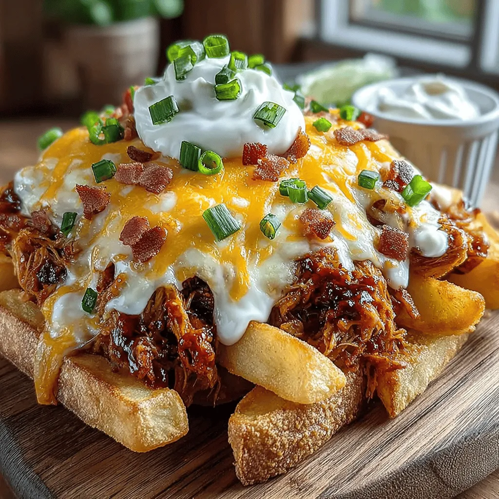 Loaded BBQ Chicken Baked Fries offer a delightful fusion of flavors and textures that make them a standout dish for any occasion. Imagine biting into a bed of crispy, golden fries topped with tender, smoky BBQ chicken, melted cheese, and a medley of crunchy toppings. This dish is not only a feast for the eyes but also a guaranteed crowd-pleaser, making it ideal for gatherings, game days, or cozy nights in. The beauty of Loaded BBQ Chicken Baked Fries lies in their versatility; they can be served as an appetizer, main course, or even a late-night snack.
