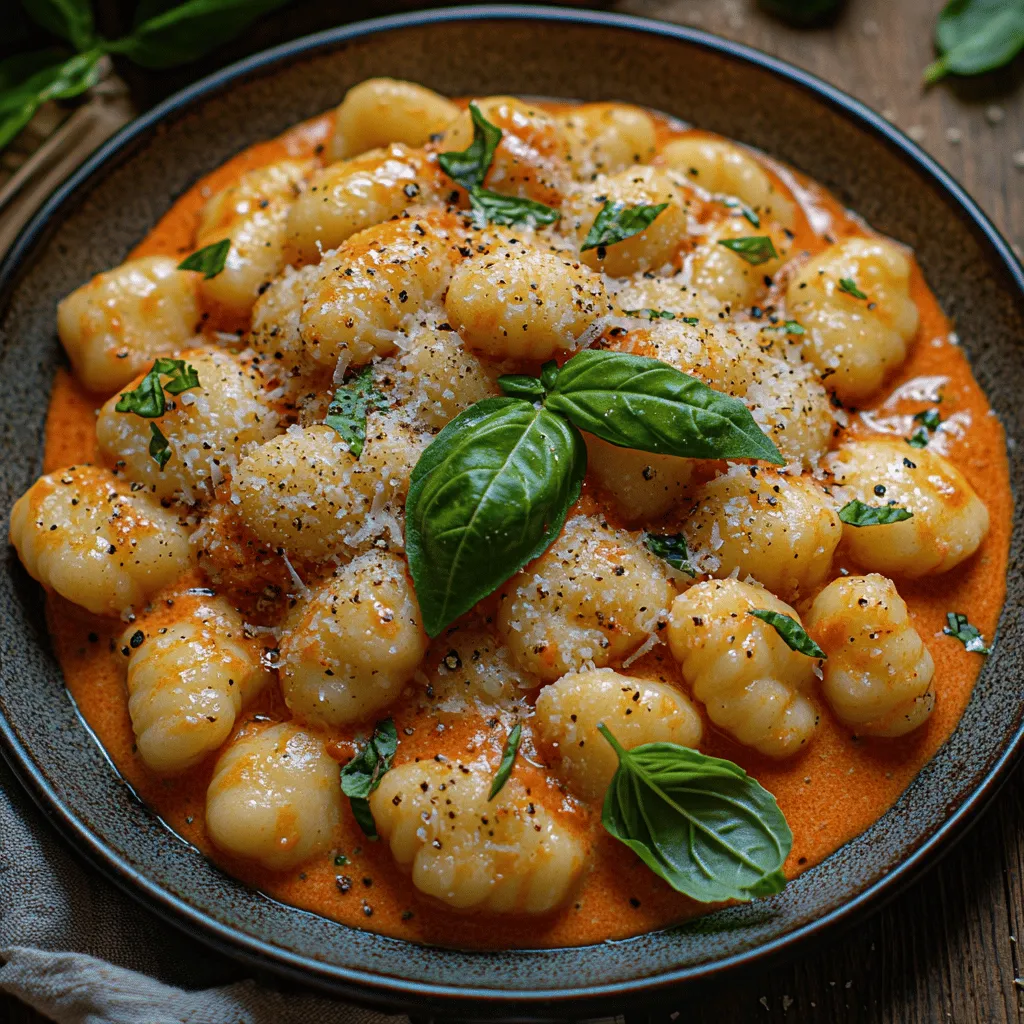 Creamy Tomato Basil Gnocchi is a delightful dish that combines the comforting richness of a creamy sauce with the aromatic freshness of basil and the satisfying texture of gnocchi. This recipe is not just a feast for the eyes; it offers a symphony of flavors that will transport you to an Italian trattoria with every bite. Whether you are looking for a comforting meal to enjoy on a chilly evening or a quick dish that can be whipped up in less than 30 minutes, this creamy tomato basil gnocchi is the perfect choice.