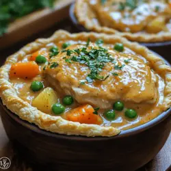 Cozy Creamy Chicken Pot Pie Bowls