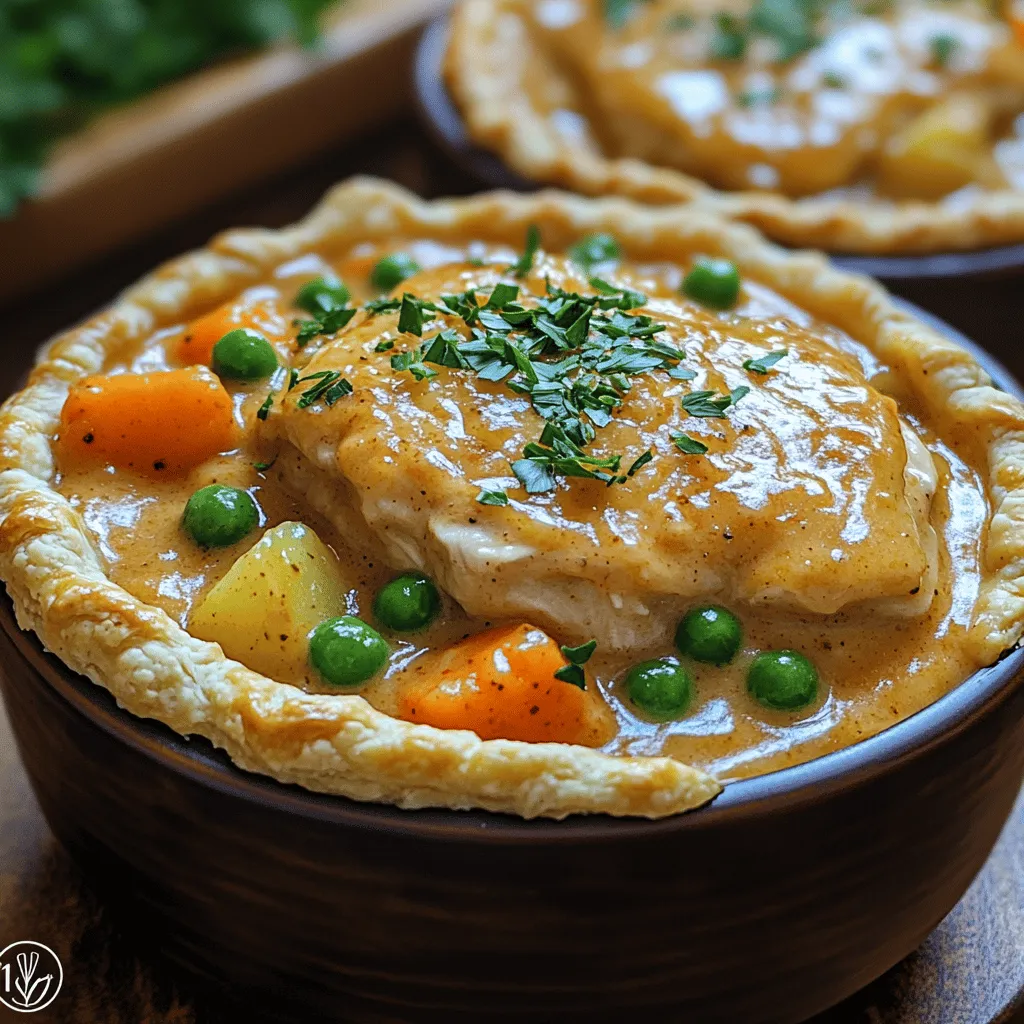 Cozy Creamy Chicken Pot Pie Bowls