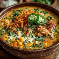 Creamy jalapeño white chicken chili is a culinary delight that has gained popularity for its unique blend of flavors and comforting texture. This dish skillfully combines the savory essence of chicken with the subtle heat of jalapeños and the rich creaminess that makes every spoonful a satisfying experience. Whether you’re looking for a quick weeknight meal or a dish to impress friends and family at your next gathering, this chili fits the bill perfectly. Its versatility allows it to be served as a hearty main course, paired with crusty bread for dipping, or even as a warming starter on a chilly evening.