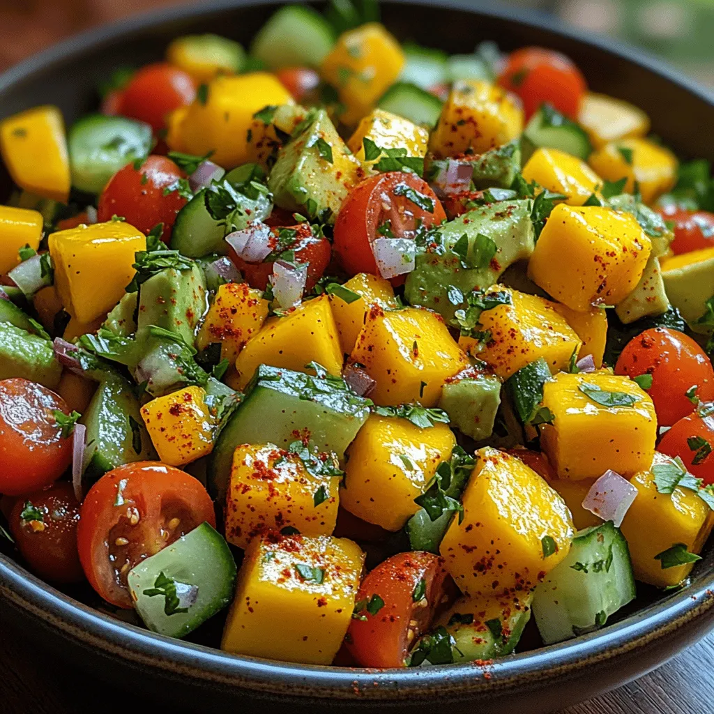 Tropical Bliss Mango Avocado Salad Recipe