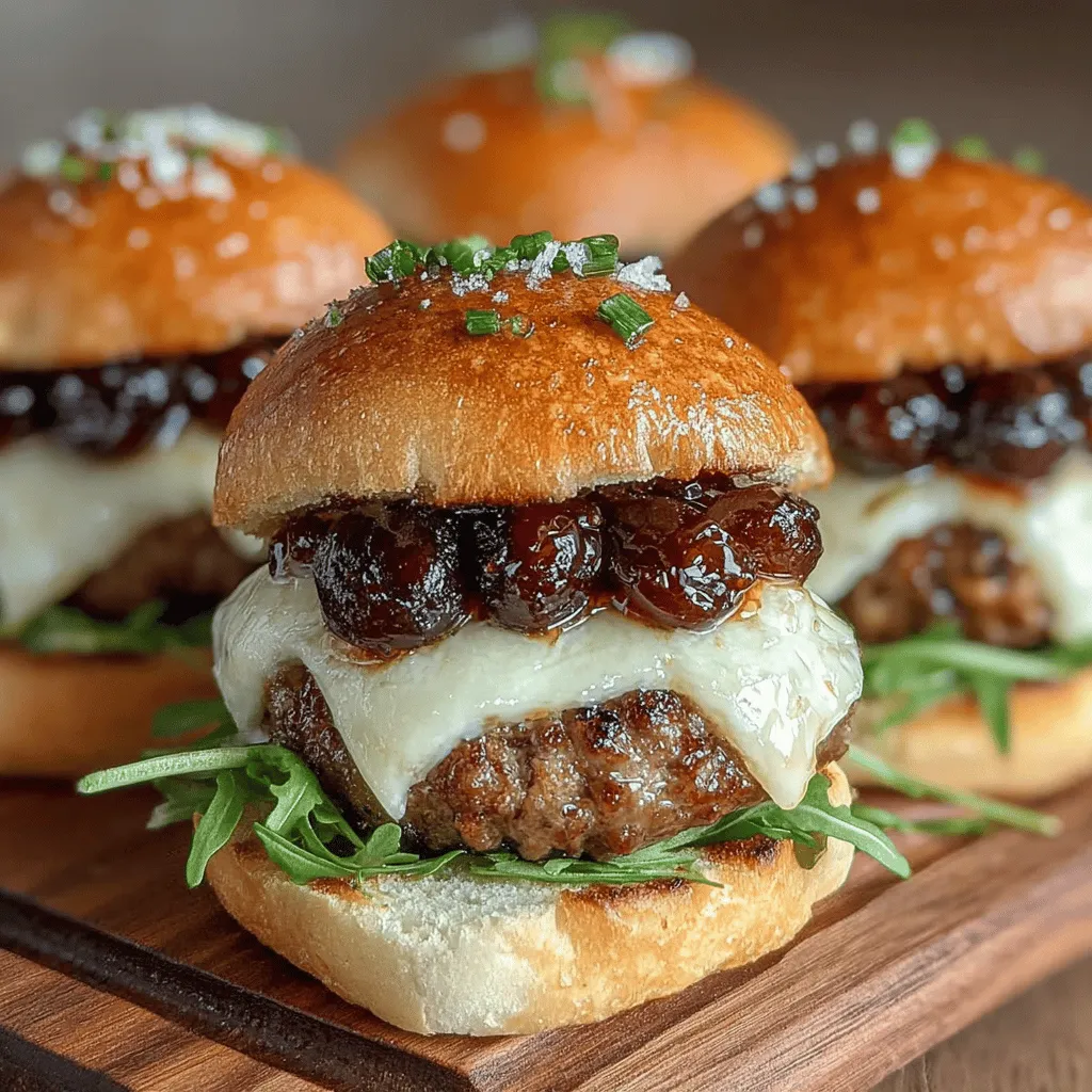In the world of gourmet cooking, sliders have emerged as a beloved favorite, offering a canvas for culinary creativity and flavor exploration. These small but mighty sandwiches are not just a staple at backyard barbecues; they have evolved into a gourmet dish that invites innovation. Today, we present a delightful recipe for Grilled Cherry Sliders, a unique twist on traditional sliders that combines juicy ground beef, sweet cherries, and creamy brie cheese. This unexpected combination balances savory and sweet flavors, making these sliders an ideal choice for summer gatherings or casual weeknight dinners. Join us as we delve into the steps and ingredients that make this dish a standout.