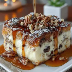 Dive into the enchanting world of dessert with our Cinnamon Roll Bread Pudding Delight—a dish that perfectly marries the comforting essence of cinnamon rolls with the rich, custardy texture of bread pudding. This delightful recipe is not just a feast for the senses but also an ideal choice for various occasions, whether it’s a leisurely brunch or a cozy after-dinner treat. The beauty of this dish lies in its versatility; you can utilize either store-bought or homemade cinnamon rolls, ensuring that no matter your skill level in the kitchen, you can create something truly special. As the warm aroma of cinnamon wafts through your home, you can be sure that this recipe will satisfy your sweet tooth and leave a lasting impression on your family and friends.