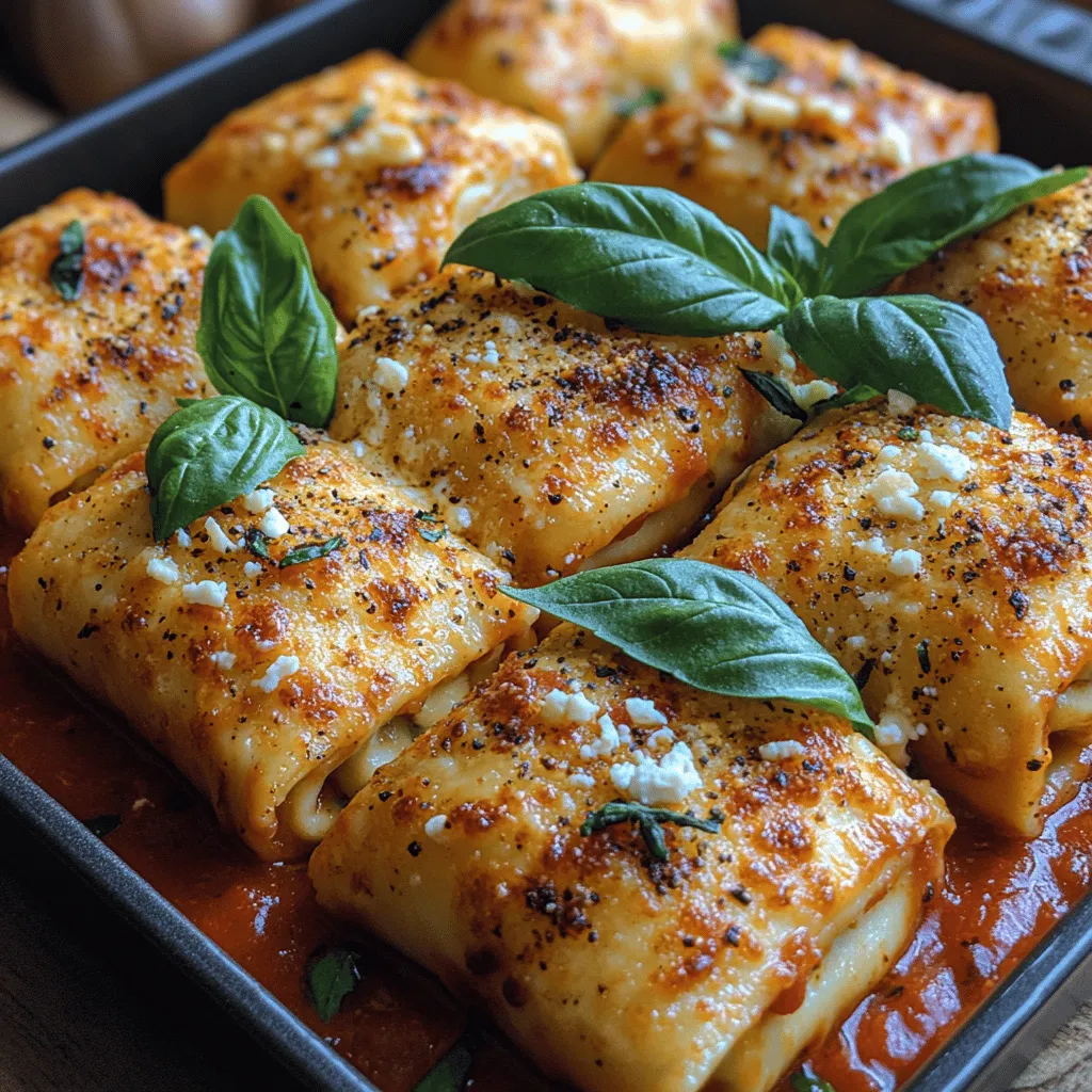 To create the perfect Crispy Baked Feta Pasta Rolls, it's essential to understand the key ingredients that contribute to the dish's flavor and texture. At the heart of this recipe are the cheeses—feta and ricotta. Feta brings a tangy and slightly salty flavor that elevates the dish, while ricotta adds creaminess and a luscious texture. Together, they create a filling that is both rich and satisfying, providing a delightful contrast to the pasta.