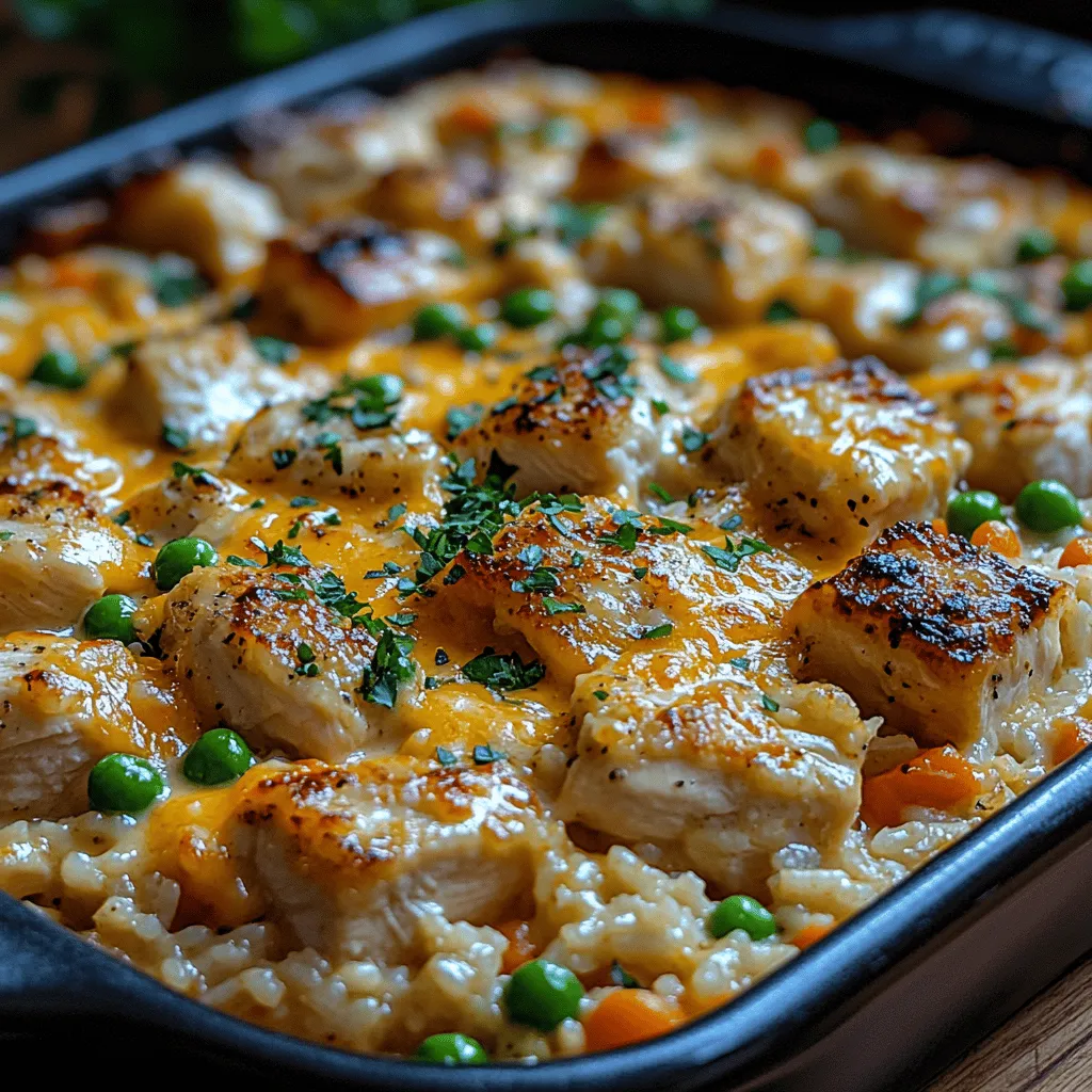 Creamy Chicken & Rice Bake
