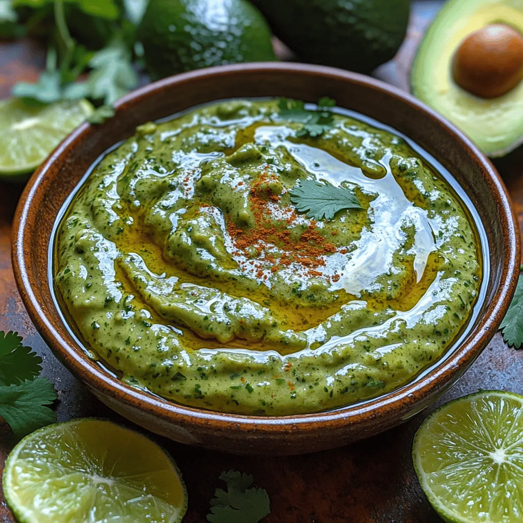 Creamy Avocado Cilantro Sauce (Part 2)