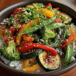 When it comes to creating a meal that is not only visually appealing but also packed with nutrients, the Sunny Garden Veggie Stir Fry stands out as a prime choice. This dish brings together a vibrant medley of vegetables that not only tantalizes the taste buds but also provides a wealth of health benefits. As we navigate through busy lives, finding quick and healthy meals becomes essential, and this stir fry delivers on both fronts. With its simple preparation and quick cooking time, the Sunny Garden Veggie Stir Fry is perfect for anyone looking to incorporate more vegetables into their daily diet without sacrificing flavor or convenience.
