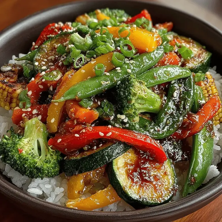 When it comes to creating a meal that is not only visually appealing but also packed with nutrients, the Sunny Garden Veggie Stir Fry stands out as a prime choice. This dish brings together a vibrant medley of vegetables that not only tantalizes the taste buds but also provides a wealth of health benefits. As we navigate through busy lives, finding quick and healthy meals becomes essential, and this stir fry delivers on both fronts. With its simple preparation and quick cooking time, the Sunny Garden Veggie Stir Fry is perfect for anyone looking to incorporate more vegetables into their daily diet without sacrificing flavor or convenience.