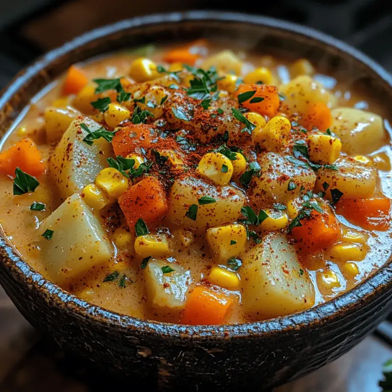 As the seasons shift and the air turns crisp, nothing comforts the soul quite like a warm bowl of chowder. The rich, creamy texture combined with wholesome ingredients makes chowder a favorite in many households. Among the myriad of chowder variations, Smoky Paprika Sweet Corn Chowder stands out, not only for its vibrant flavors but also for its ability to evoke the warmth of home cooking. This recipe celebrates the sweet, succulent taste of corn, enhanced by the earthy smokiness of paprika, creating a dish that is both hearty and satisfying.
