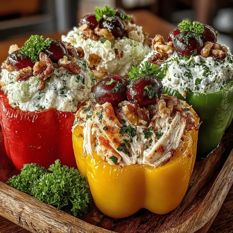 In the quest for healthy and satisfying meal options, Chicken Salad Stuffed Peppers emerge as a vibrant and nutritious choice that caters to a variety of dietary preferences. This dish seamlessly combines the crunch of fresh vegetables with a flavor-packed chicken salad, making it ideal for lunch, dinner, or even meal prep. The colorful arrangement of bell peppers not only adds visual appeal but also provides a plethora of health benefits, ensuring that each bite is both delicious and nourishing.