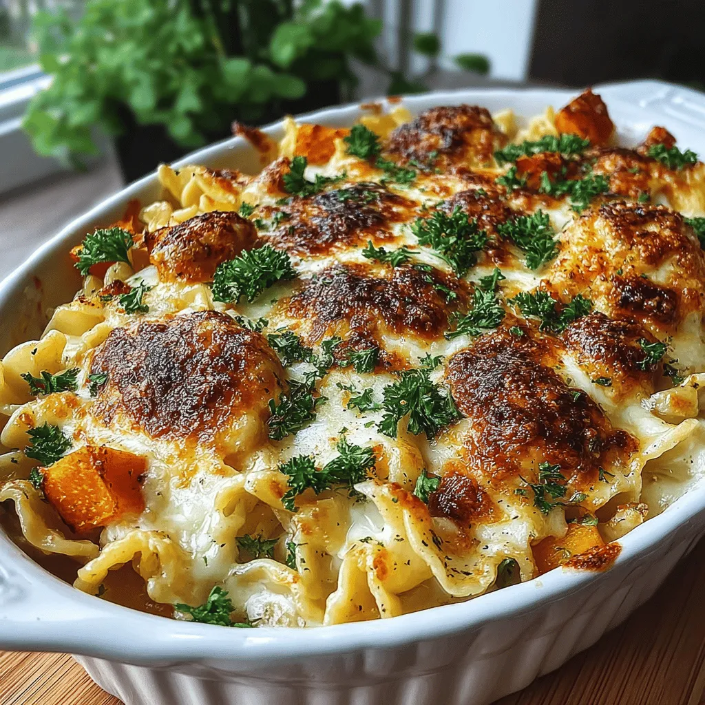 When the leaves start to change and the air turns crisp, many of us seek out comfort food that warms both body and soul. Creamy, savory dishes become the stars of our dinner tables, inviting us to gather around with family and friends. One such dish that embodies the essence of cozy fall and winter meals is the Savory Butternut Squash Alfredo Bake. This delightful casserole combines the richness of traditional Alfredo sauce with the earthy sweetness of roasted butternut squash, creating a vegetarian option that is as hearty as it is satisfying.