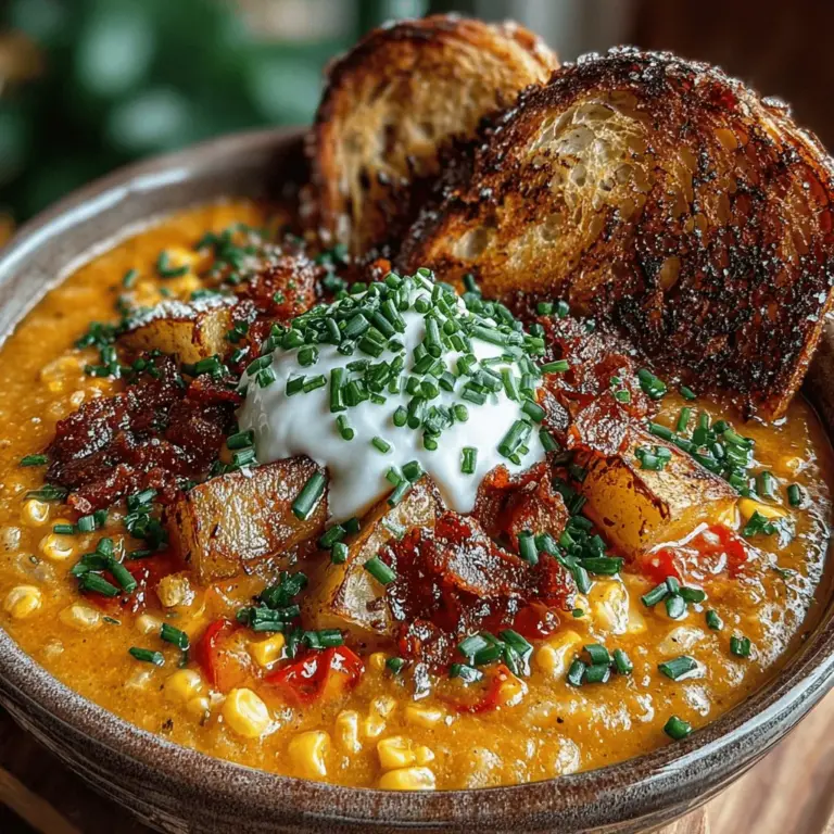When it comes to warm, comforting dishes, few can rival the charm of a creamy chowder. The Creamy Corn Delight Chowder is a prime example of how simple ingredients can come together to create a rich and satisfying meal. This chowder is not just a dish; it's an experience that evokes the warmth of summer days when sweet corn is at its peak. With its velvety texture and a harmonious blend of flavors, this chowder appeals to both the senses and the soul.