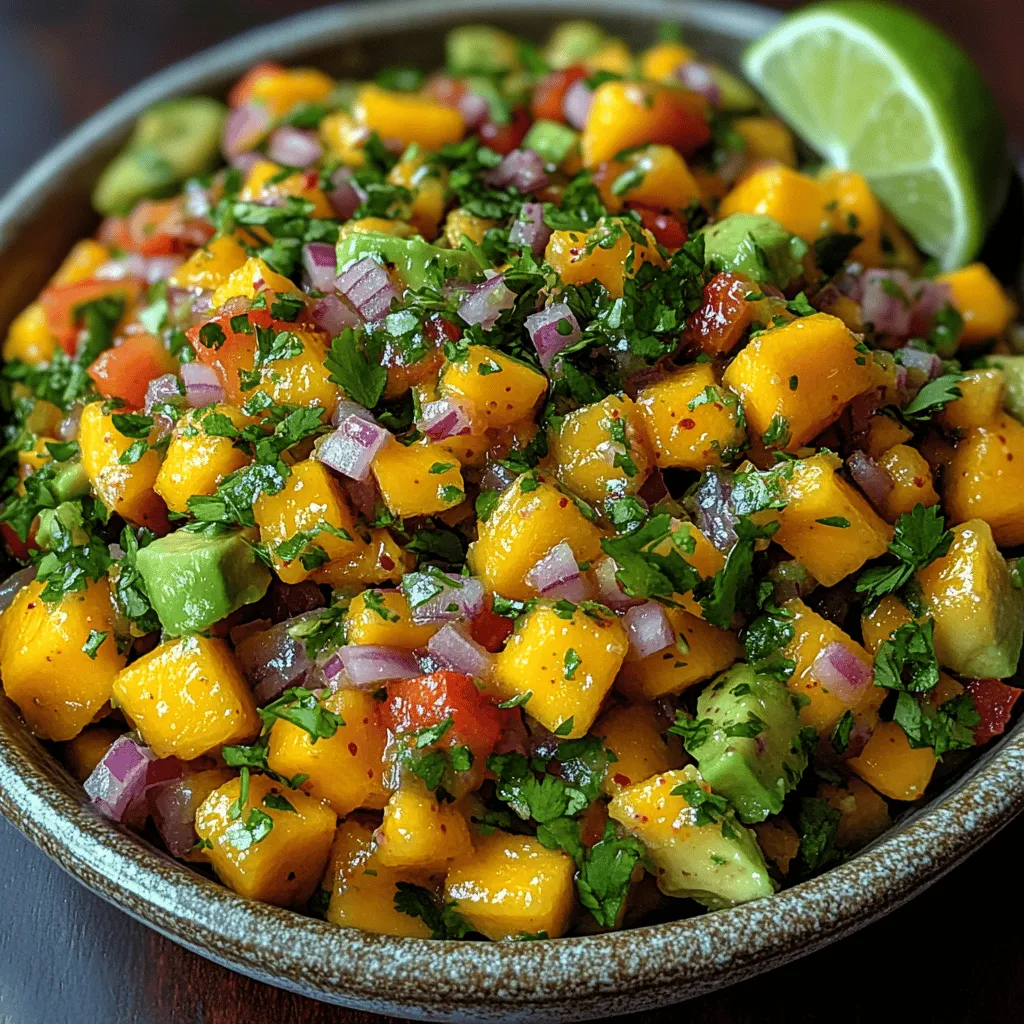 Creating the perfect Mango Avocado Salsa involves not just combining ingredients but also understanding how to enhance their natural flavors. One of the key components in this process is lime juice and zest. Lime juice not only adds a tangy brightness that complements the sweetness of the mango but also helps to keep the avocado from browning. The acidity of lime juice activates the taste buds, making each bite refreshing and exhilarating.
