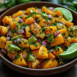 Creating the perfect Mango Avocado Salsa involves not just combining ingredients but also understanding how to enhance their natural flavors. One of the key components in this process is lime juice and zest. Lime juice not only adds a tangy brightness that complements the sweetness of the mango but also helps to keep the avocado from browning. The acidity of lime juice activates the taste buds, making each bite refreshing and exhilarating.