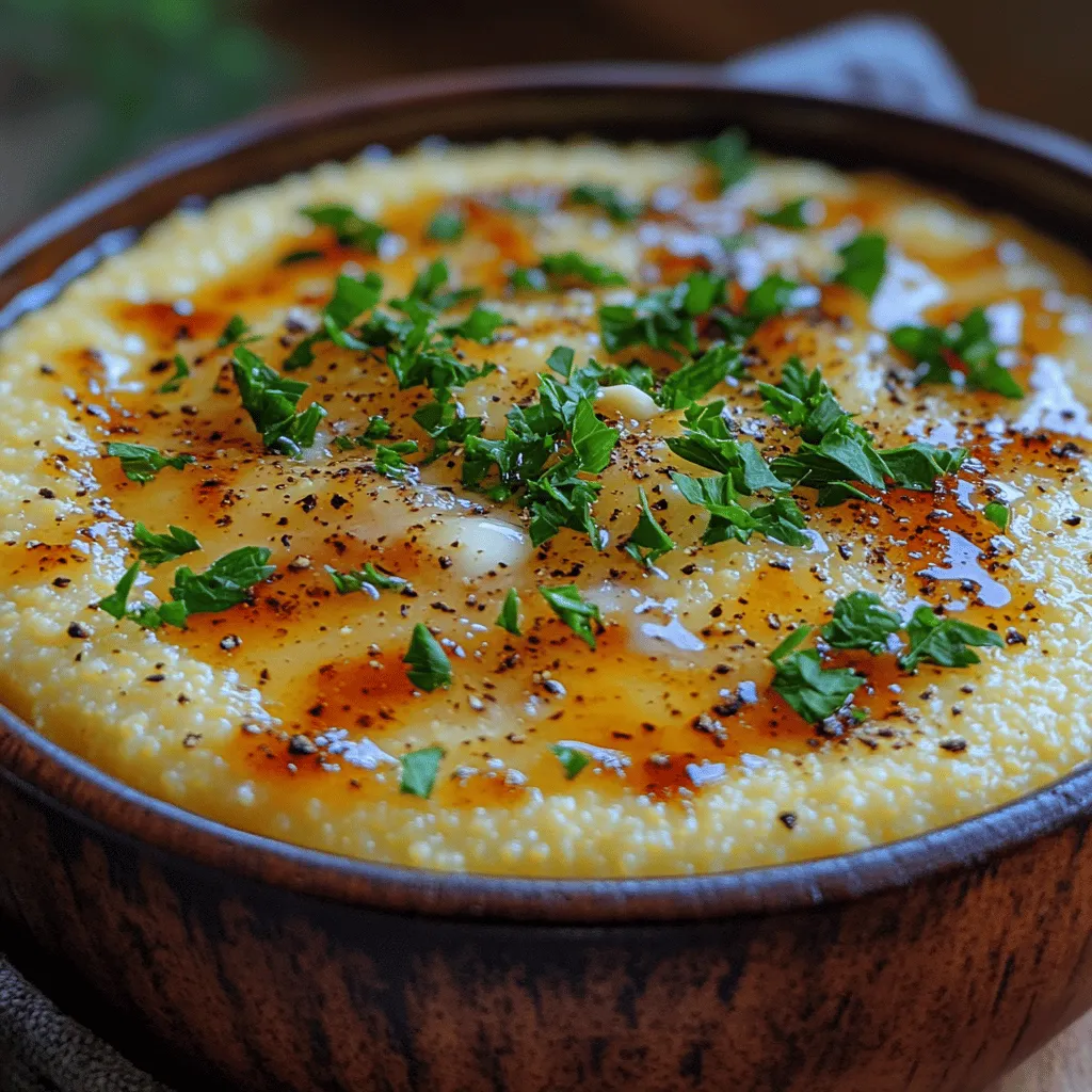 Welcome to the world of Peppery Garlic Parmesan Polenta, a dish that beautifully marries simplicity with sophistication. This creamy polenta is not just a side dish; it is a versatile canvas that can elevate any meal. Originating from Northern Italy, polenta has been a staple in various cuisines for centuries. Its humble beginnings as a peasant food have transformed it into a beloved dish worldwide, celebrated for its comforting texture and ability to absorb flavors.