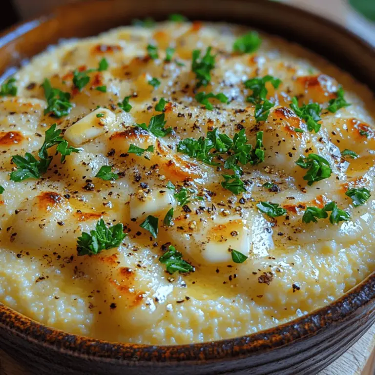 Welcome to the world of Peppery Garlic Parmesan Polenta, a dish that beautifully marries simplicity with sophistication. This creamy polenta is not just a side dish; it is a versatile canvas that can elevate any meal. Originating from Northern Italy, polenta has been a staple in various cuisines for centuries. Its humble beginnings as a peasant food have transformed it into a beloved dish worldwide, celebrated for its comforting texture and ability to absorb flavors.