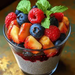 In the realm of healthy desserts, Berry Bliss Chia Pudding stands out as a delightful and nutritious option that is both easy to prepare and satisfying to eat. This recipe harnesses the power of chia seeds, known for their high fiber and omega-3 fatty acid content, making it an ideal choice for those looking to indulge without sacrificing health. Chia seeds, tiny powerhouses packed with essential nutrients, have gained popularity in recent years as a superfood that supports overall well-being. When combined with a vibrant mix of fresh berries and a hint of natural sweetness, this pudding not only pleases the palate but also provides a host of health benefits.