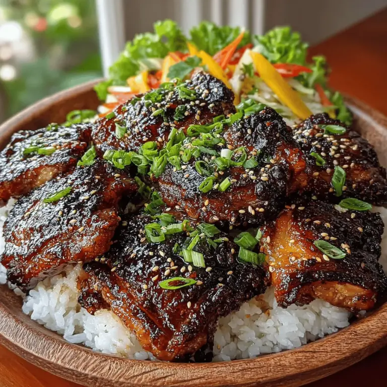 Welcome to the delightful world of teriyaki flavors, where the rich umami taste transforms humble chicken thighs into a culinary masterpiece. Sticky Teriyaki Glazed Chicken Thighs are not just a meal; they are a celebration of flavors that brings families together around the dinner table. This dish is particularly appealing because it marries the sweetness of the teriyaki sauce with the savory depth of soy sauce, creating a perfect balance that tantalizes taste buds. Whether you are hosting a family gathering or simply looking to elevate your weeknight dinner, this recipe is both comforting and easy to prepare, making it a favorite among both adults and children alike.