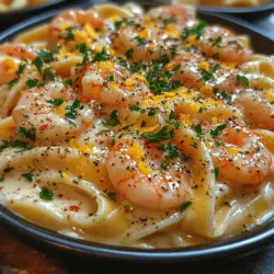 Creamy Garlic Shrimp Fettuccine Delight: A Culinary Journey