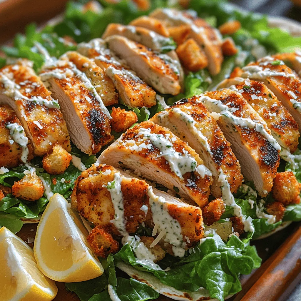 Crispy Chicken Caesar Wraps are a delightful fusion of flavors that encapsulate the classic Caesar salad in a handheld format. This modern take on a traditional dish brings together tender, juicy chicken, crunchy romaine lettuce, creamy Caesar dressing, and savory Parmesan cheese, all neatly wrapped in a tortilla. Not only are these wraps an excellent choice for a quick lunch, a satisfying dinner, or a picnic treat, but they also offer a perfect balance of textures and flavors that will please any palate. The combination of crispy chicken and fresh greens creates an enticing meal that is both comforting and refreshing.