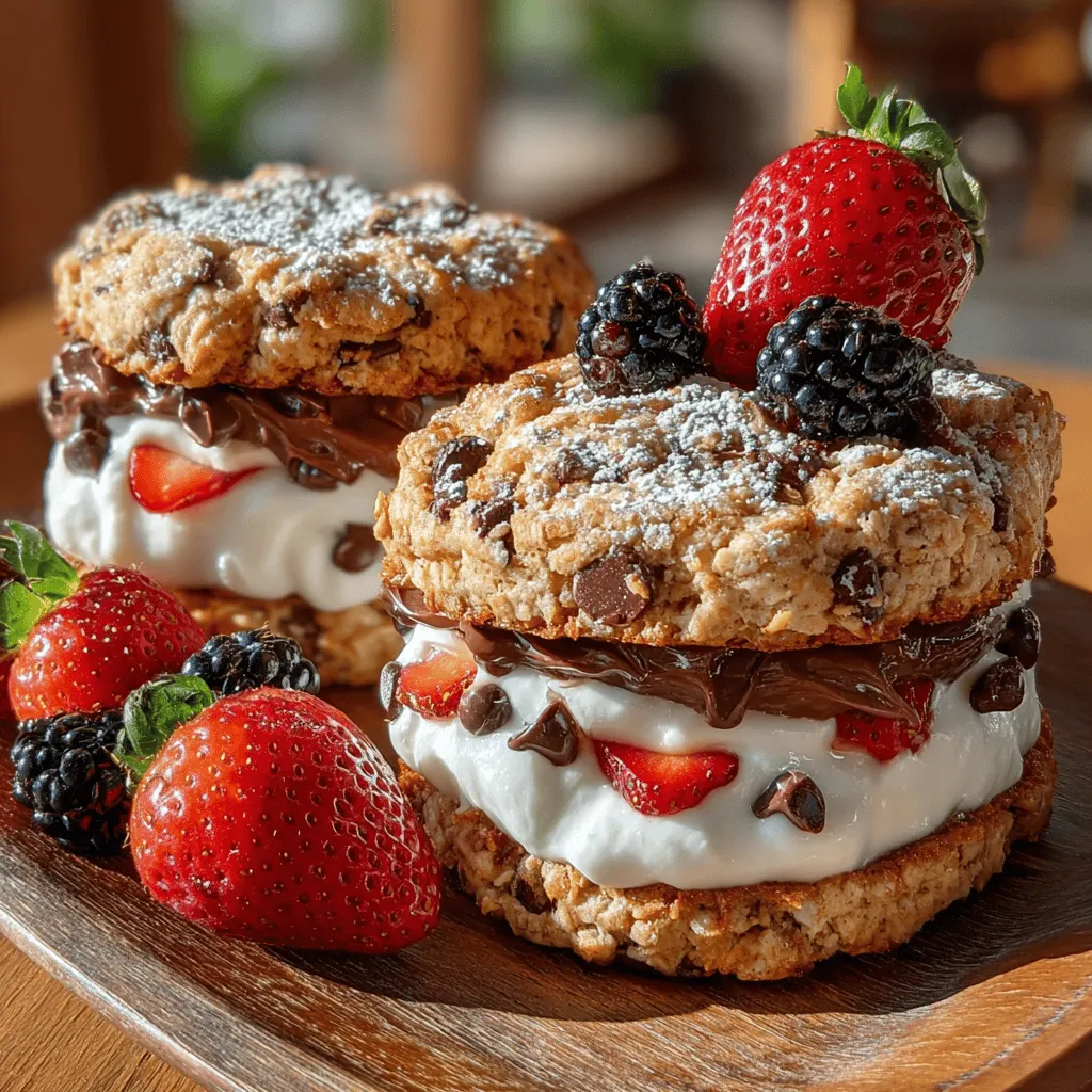 In the realm of healthy desserts, Frosty Banana Oat Cookie Sandwiches stand out as a delightful choice for anyone seeking a guilt-free indulgence. These cookie sandwiches combine the natural sweetness of ripe bananas with the wholesome goodness of oats and Greek yogurt, creating a treat that is both satisfying and nutritious. With their chewy texture and creamy filling, they are perfect for a quick snack, a post-workout treat, or a delightful dessert that won't derail your health goals.