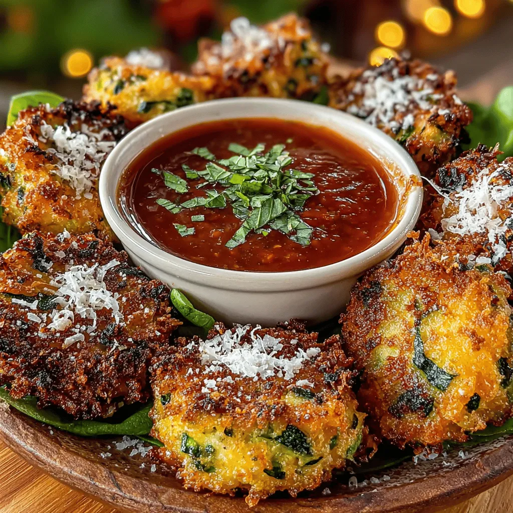 In the world of appetizers and snacks, finding a dish that balances healthiness with flavor can often feel like a quest. Enter Zesty Zucchini Bites, a culinary gem that serves as both a delicious and nutritious option. These little bites, made primarily from fresh zucchini, are not only easy to prepare but also offer a burst of flavor that makes them an ideal addition to any gathering or family meal. Paired with a rich marinara dip, these zucchini bites elevate your snacking experience, inviting a combination of textures and tastes that will please even the pickiest of eaters.