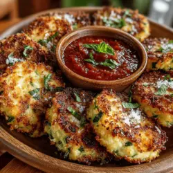 In the world of appetizers and snacks, finding a dish that balances healthiness with flavor can often feel like a quest. Enter Zesty Zucchini Bites, a culinary gem that serves as both a delicious and nutritious option. These little bites, made primarily from fresh zucchini, are not only easy to prepare but also offer a burst of flavor that makes them an ideal addition to any gathering or family meal. Paired with a rich marinara dip, these zucchini bites elevate your snacking experience, inviting a combination of textures and tastes that will please even the pickiest of eaters.